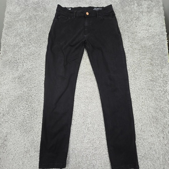 Mugsy Jeans 34x34 (Fits‎ 32x32.5) Black Straight PMT Clutch Stretch Denim Pants - Picture 1 of 13